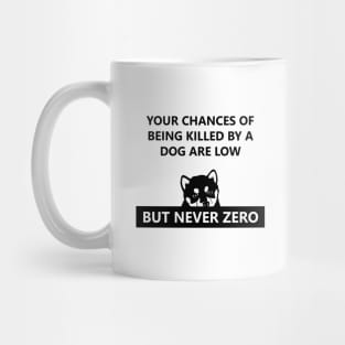 Your chances of Being Killed by a Dog are Low Mug